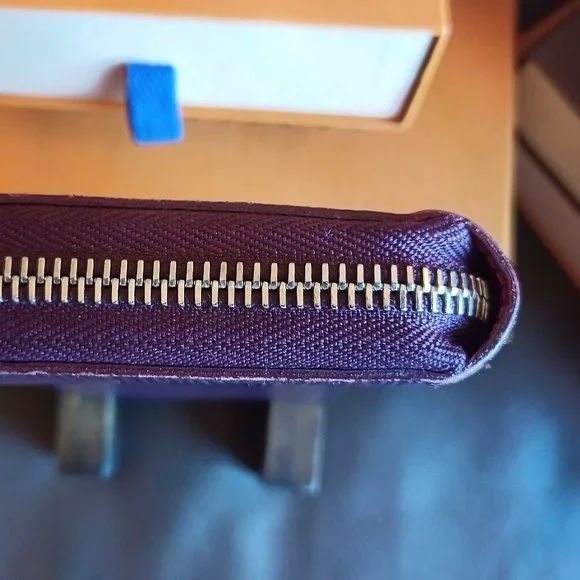 EUC LV Bicolor Cassis/Fuchsia Epi Zippy Long Wallet Full Inclusion! - Picture 13 of 16